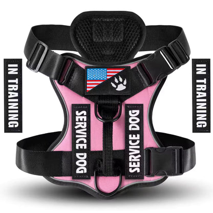 Reflective Adjustable Service Dog In-Training Reflective Harness