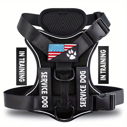 Reflective Adjustable Service Dog In-Training Reflective Harness