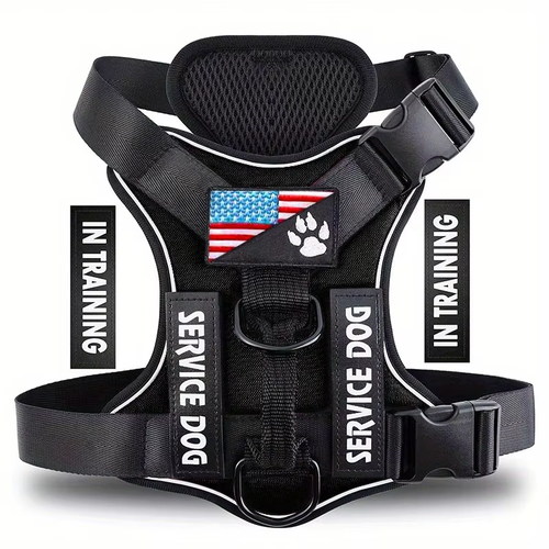Reflective Adjustable Service Dog In-Training Reflective Harness